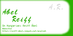 abel reiff business card